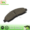 Oxyde d'aluminium Aucun tampon de frein auto noir ASBESTOS